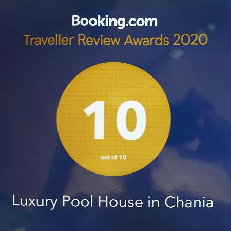 Luxury Pool House In Chania Hriszí Aktí Haniá Kültér fotó